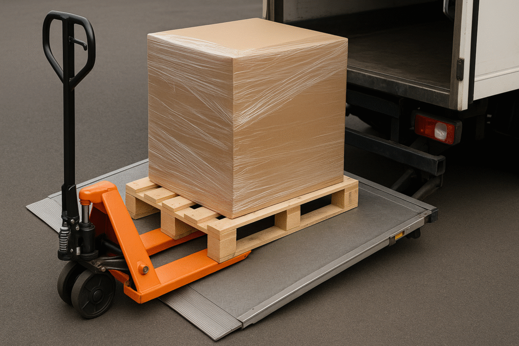 Гидроборт и рохля: как этот комплект ускоряет погрузку тяжёлого груза