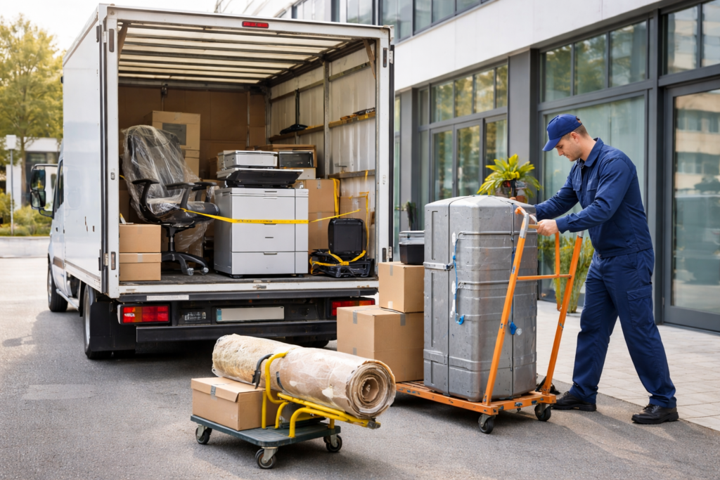 Перевозка оборудования и мебели на объект: что нужно знать перед заказом авто